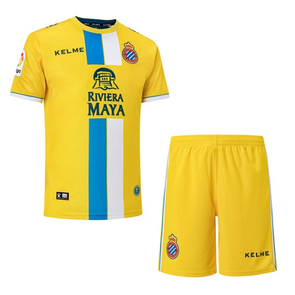 Maillot Football RCD Espanyol Exterieur Enfant 2018-19 Jaune